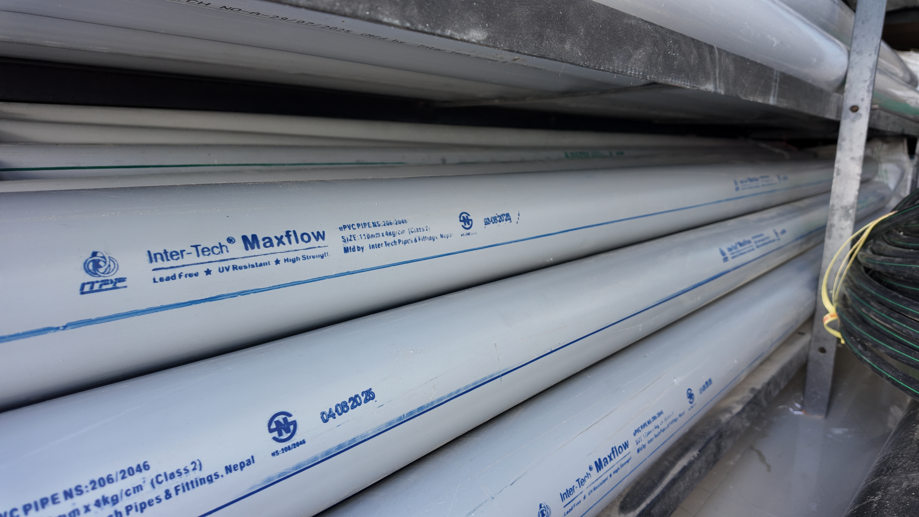 UPVC pipe 20mm-63mm white drainage pipe Nepal